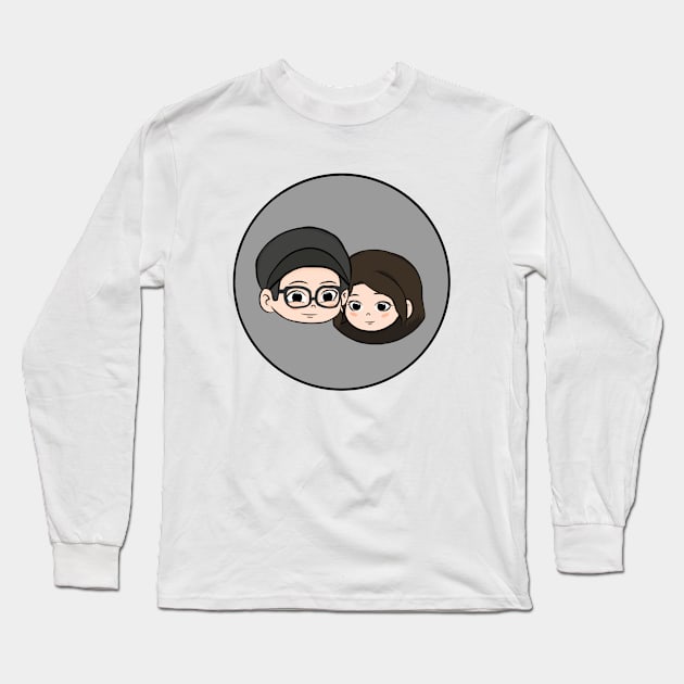 Cute Couples Long Sleeve T-Shirt by AS Designs